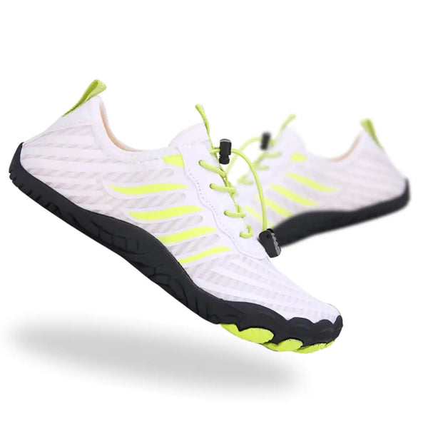 Vortex - White Barefoot Shoes for Gym - Wide Toe Box - Zero Drop - Grounding Shoes