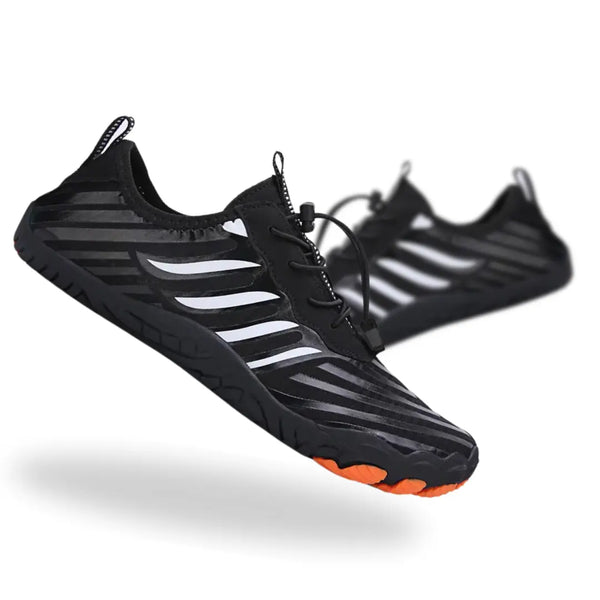 Vortex - Black Barefoot Shoes for Gym - Wide Toe Box - Zero Drop - Grounding Shoes